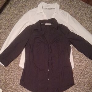 2 Pair Small Petite Lee Riders Shirts